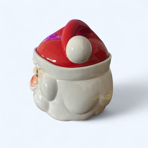 Vintage Winking Santa Cookie Jar XL Mint Radko *Rare* Holt Howard Inspired - Picture 4 of 9